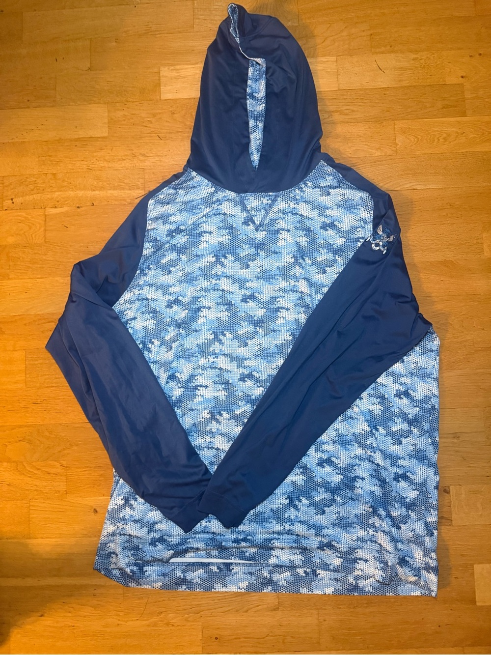 Men's Johnnie-O Blue Camo Athletic Hoodie